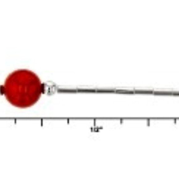 Plum Coral Wolf Pendant on Coral Beaded Liquid Sterling Silver 18" Necklace NWT - Picture 11 of 11